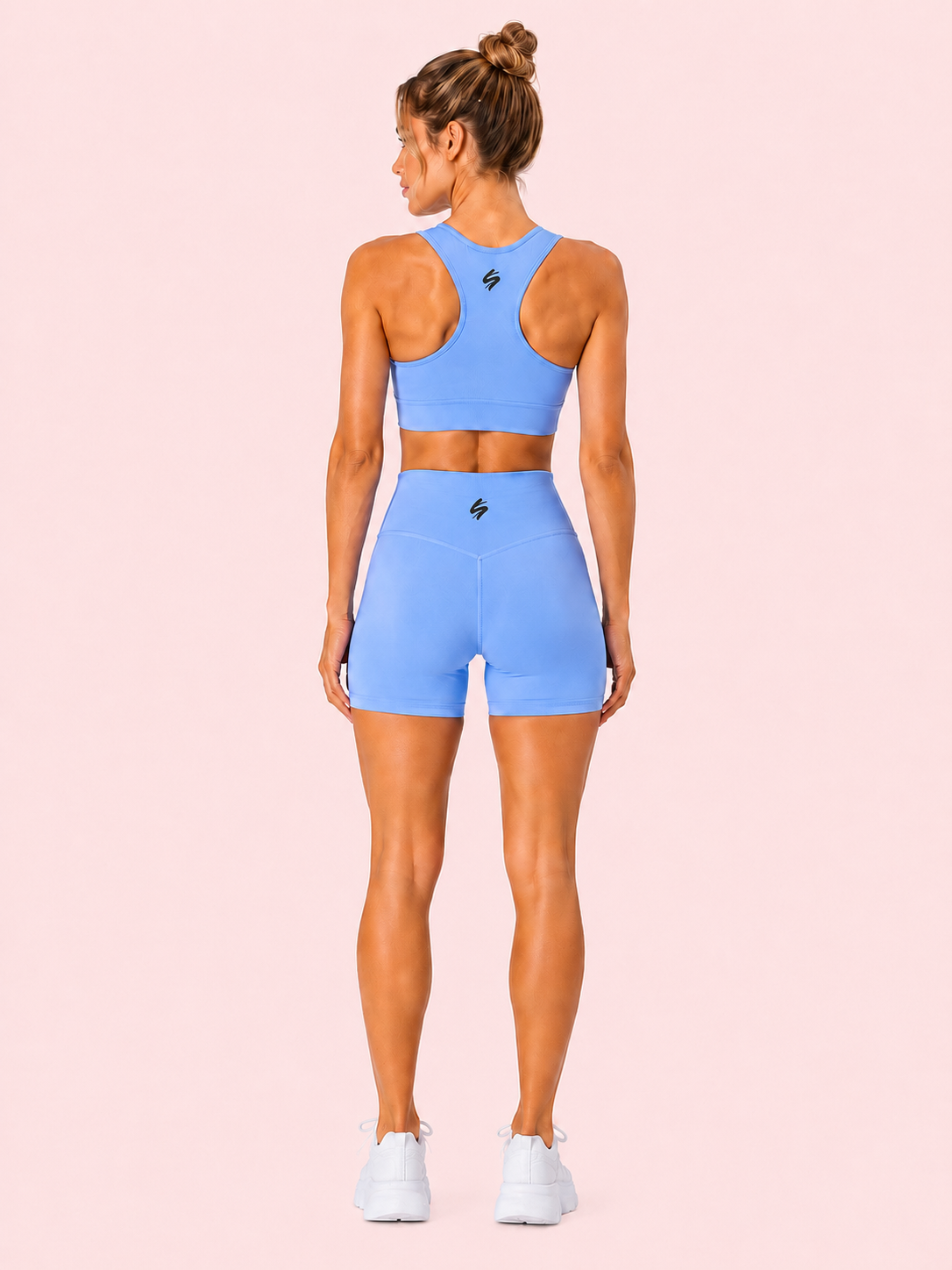 SHORTS FITGO AZUL PASTEL