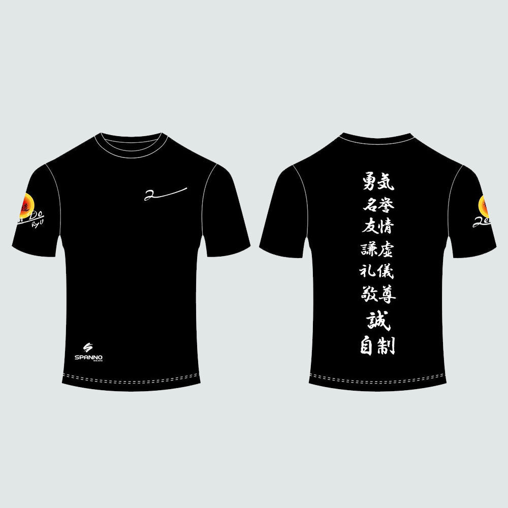 CAMISETA NEGRA MANGA CORTA SUBLIMADA