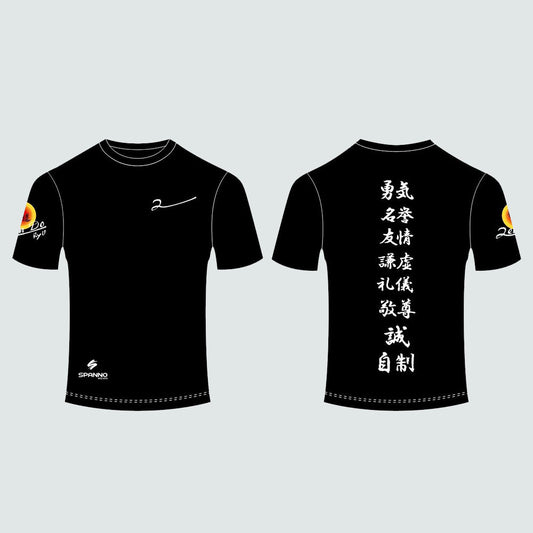 CAMISETA NEGRA MANGA CORTA SUBLIMADA