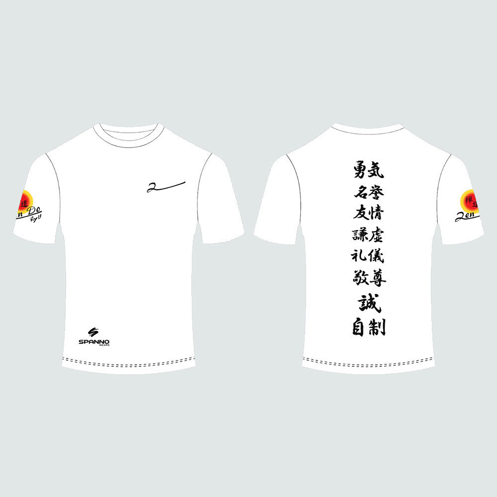 CAMISETA BLANCA MANGA CORTA SUBLIMADA