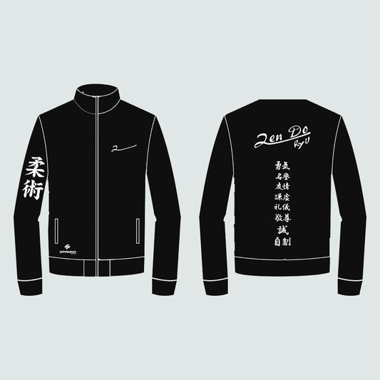CHAQUETA SOFTSHELL NEGRA SUBLIMADA