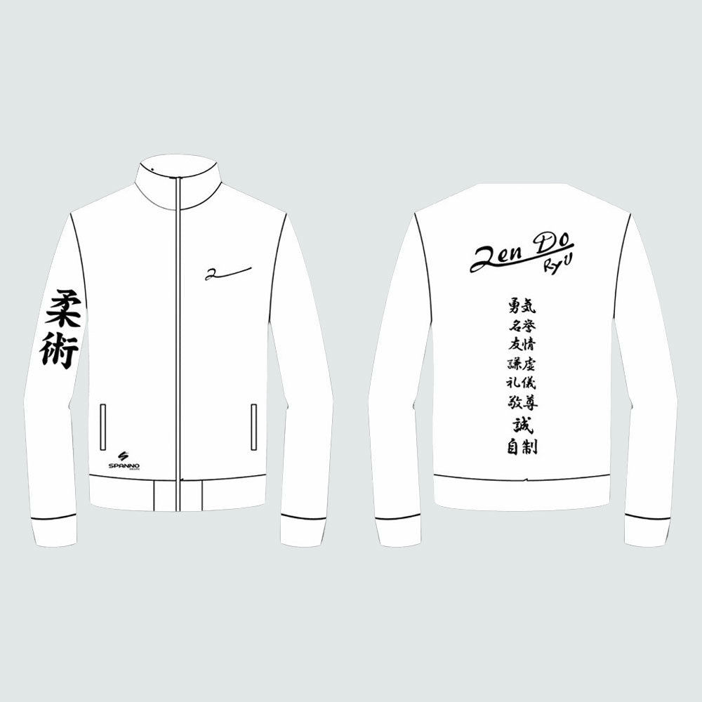 CHAQUETA SOFTSHELL BLANCA SUBLIMADA