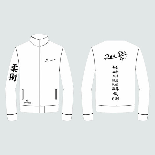 CHAQUETA SOFTSHELL BLANCA SUBLIMADA
