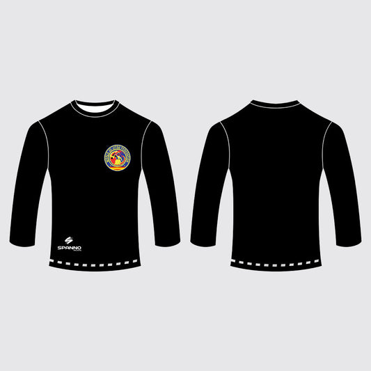 CAMISETA NEGRA MANGA LARGA SUBLIMADA