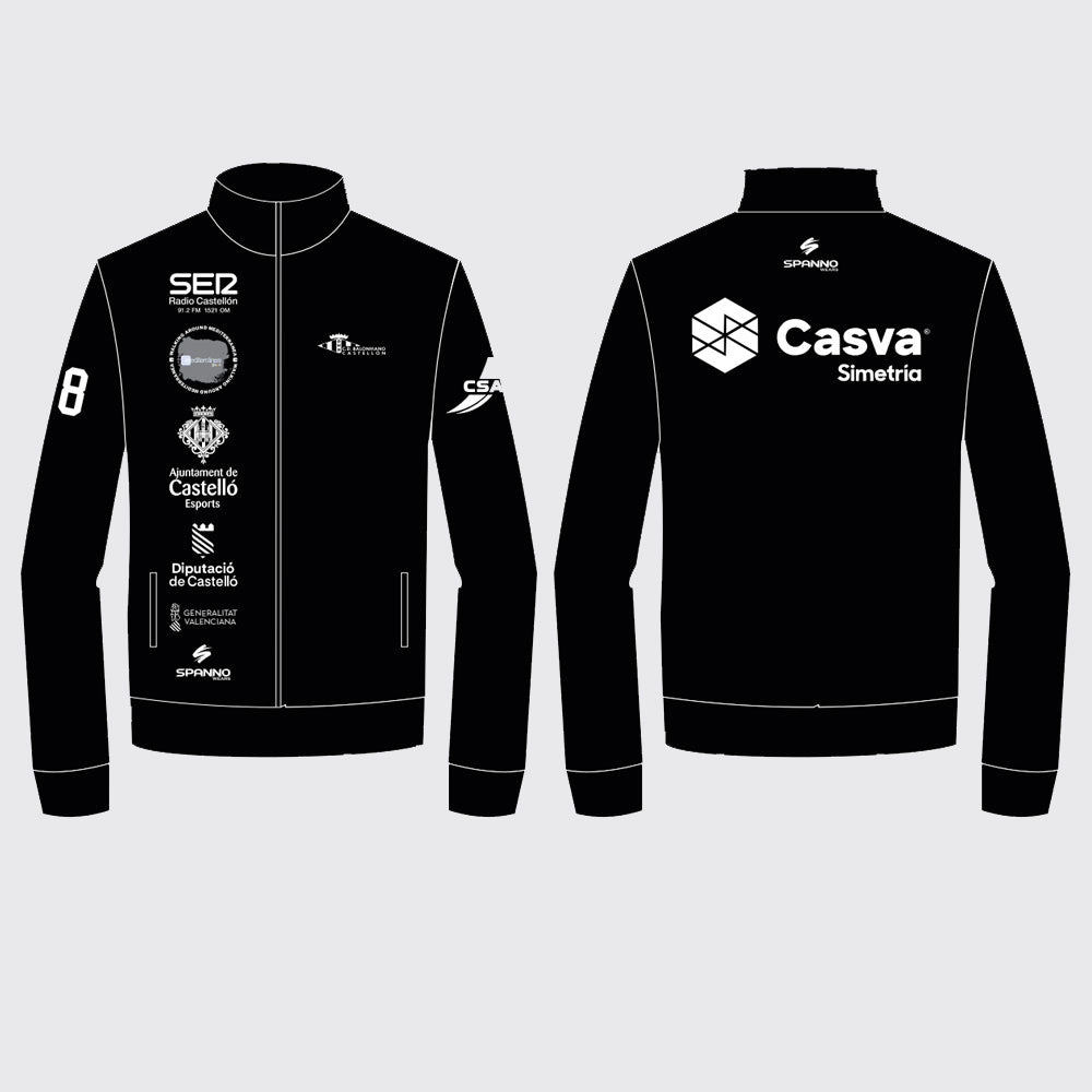 CHAQUETA CHÁNDAL NEGRA SUBLIMADA