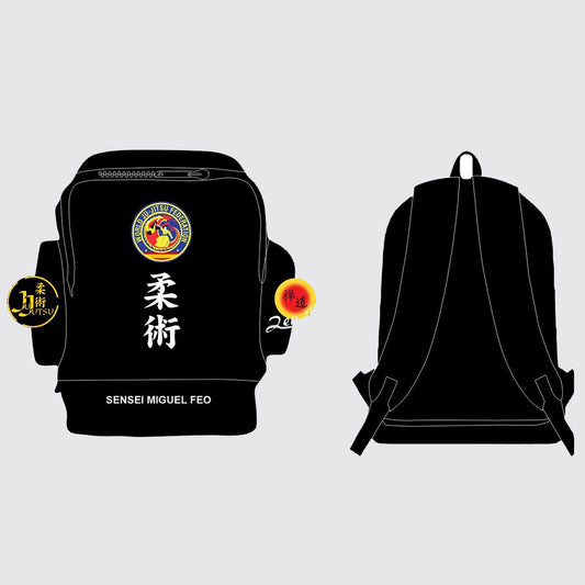 MOCHILA ZAPATERO NEGRA SUBLIMADA