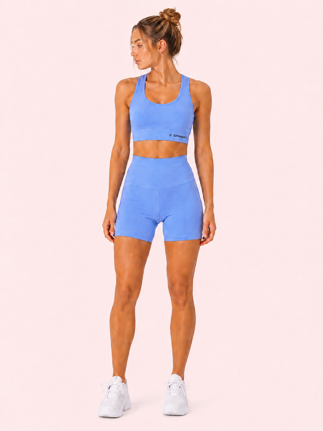 SHORTS FITGO AZUL PASTEL