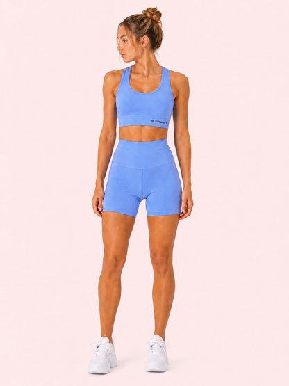 SHORTS FITGO AZUL PASTEL